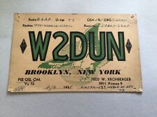 QSL Radio Card New York 1935