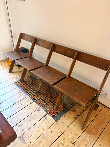 Vintage oak folding chapel
