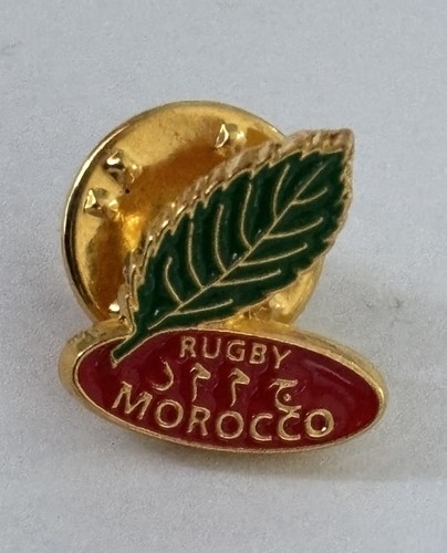 Morocco rugby players lapel - rugby,