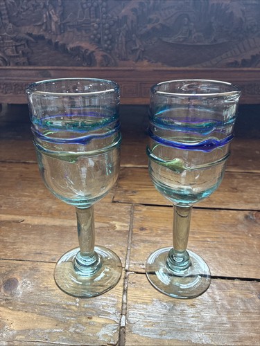 Set mexican hand blown - 2, hand-blown