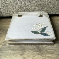 Vintage Hinged Wooden Child's School Desk (Now Box with Lid) No Legs