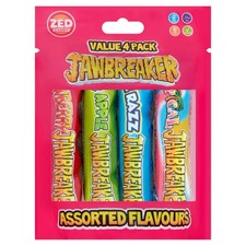 Zed Candy 4 Pack Jawbreakers Assorted Flavours 132G - NEW SEALED UK STOCK