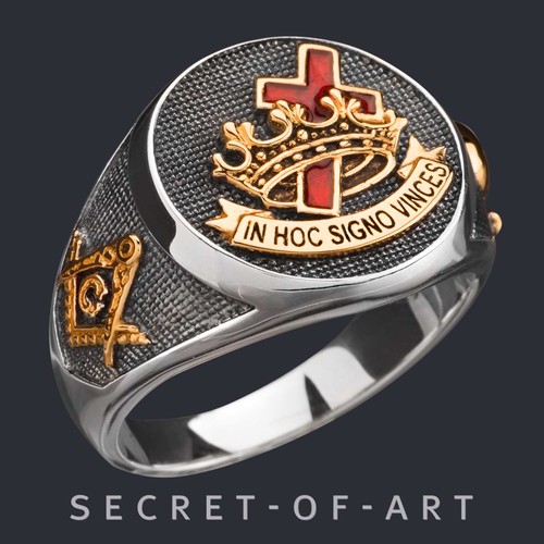 Knights templar ring masonic - ring,