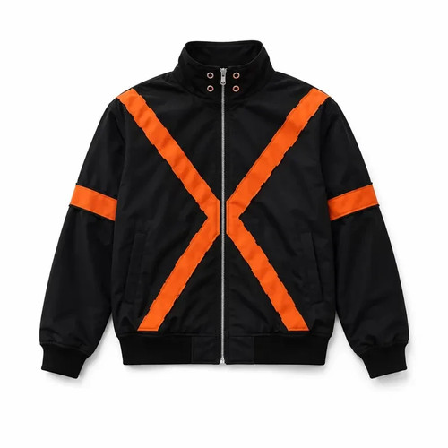 Bakugo inspired black orange - bakugo, &