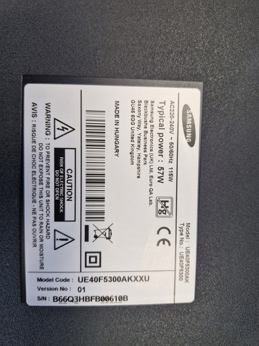 Samsung ue40f5300ak power - samsung,