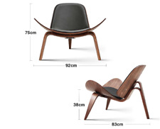 Elegance Meets Comfort - Designer Shell Chair for Style Conscious Living