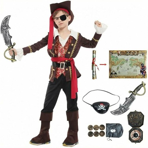 Boy pirate captain costume - pirate,