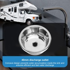 Round RV Sink RV Kitchen Sink