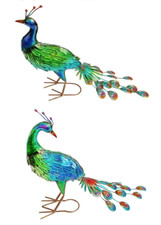 Peacock Large Coloured Metal