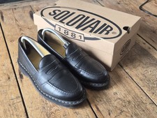 Solovair Black Hi-Shine Grain