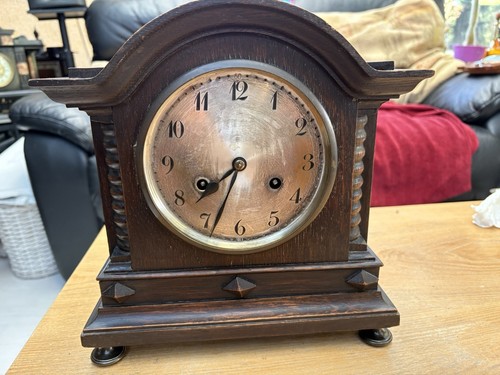 Vintage dark oak - oak, mantelpiece