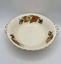 GRINDLEY Cream Petal Vintage Vegetable Dish/Serving Bowl Spring Flowers 1940s