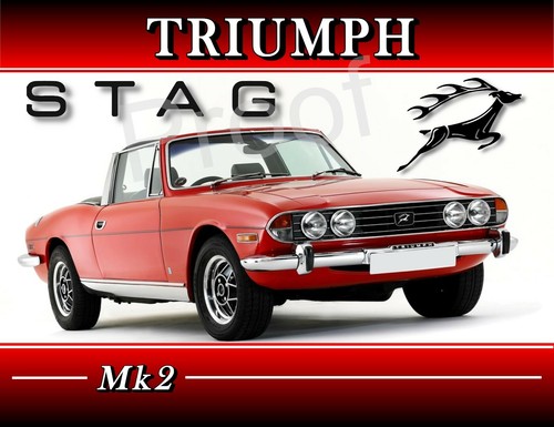 Triumph stag 1139 sign - 2 ,