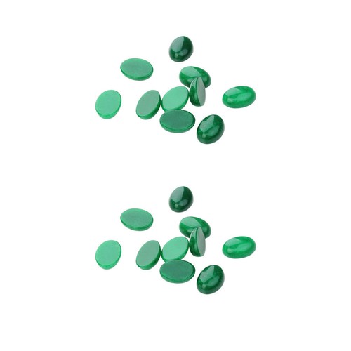 10pcs oval cabochons glass for - oval,