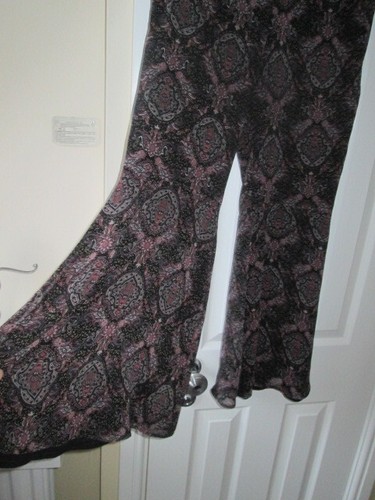 Bell bottom trousers black