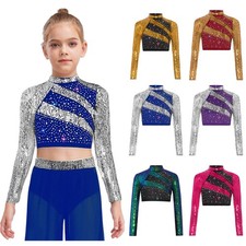 Kids Girls Crop Tops Modern