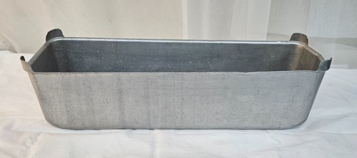 Vintage aluminum metal - vintage, trough