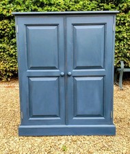 LIGHTLY DISTRESSED SOLID PINE LINEN CUPBOARD PLIMSOLL PAINT AND PAPER LIBRARY