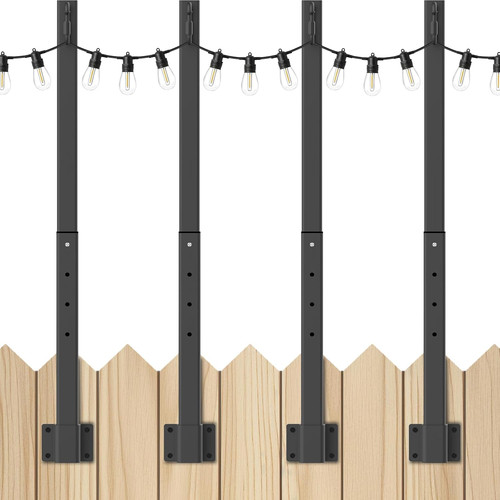 Pack string light poles - 4,