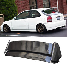 Carbon Fiber Rear Trunk Spoiler TR Wing W/ LED Light For Honda Civic EK 96-00