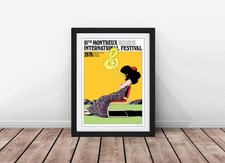 Montreux Jazz Festival 1976 Framed Wall Art Print Poster Picture, Home Decor