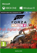 Xbox One Xbox Series X/S Forza Horizon 4 UK FULL GAME INSTANT MESSAGE PLS READ