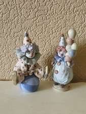 Two Lladro Clown Figurines 5813 And 5811 'Having A Ball' And 'Littlest Clown' 