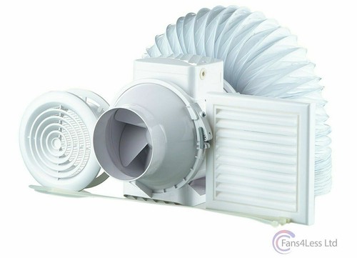 Inline shower extractor fan - shower,