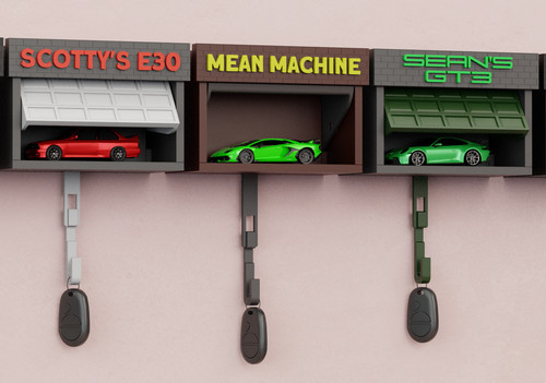 Model car garage key - garage, hanger