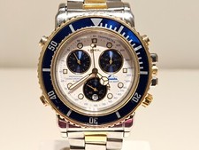 VINTAGE DIVER 200m MEN'S ST.STEEL ALARM CHRONOGRAPH  QUARTZ WATCH "BREIL" MANTA