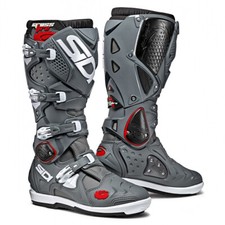 SIDI CROSSFIRE 2 SRS MOTOCROSS MX ENDURO BIKE BOOTS GREY / GREY