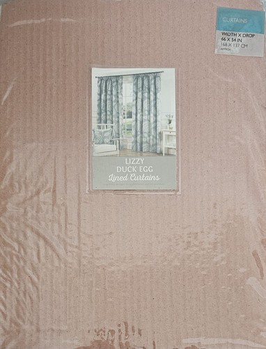 Lizzy duck egg lined curtains - lizzy,