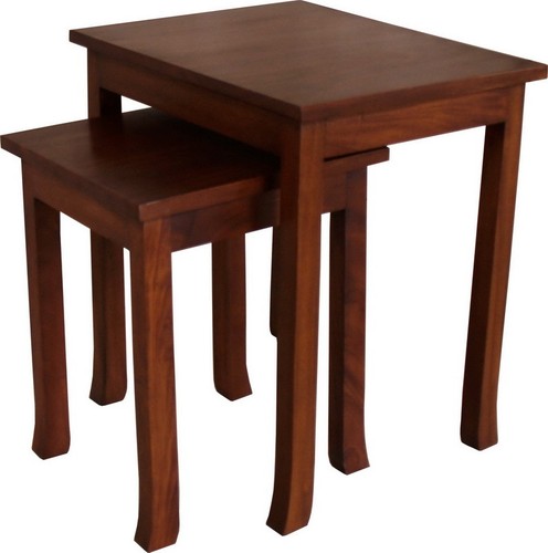 Mahogany nest tables 2 - mahogany,