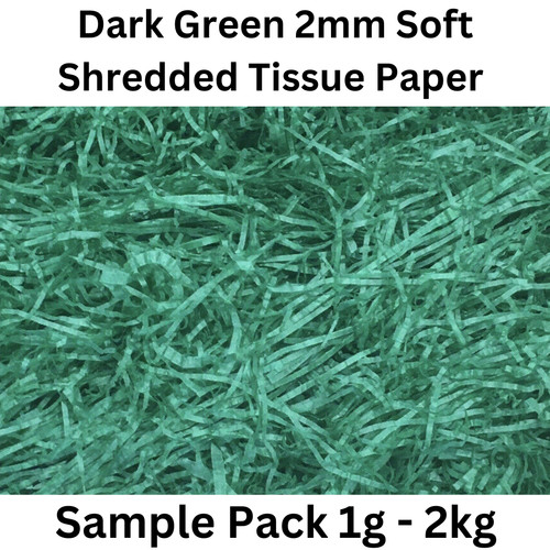 Shredded tissue dark - shredded, green