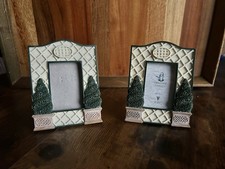 Miniature 3D Handpainted Photo Frames  Garden Topiary Design, Vintage 1990s-2000