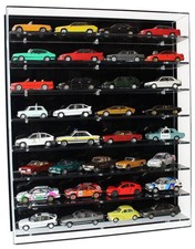 Acrylic Model Wall Display Case for 1:43 Model Cars with 8 Shelves