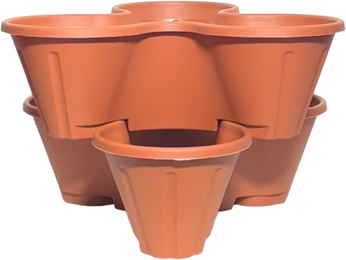 Stacking plant pots - stacking,