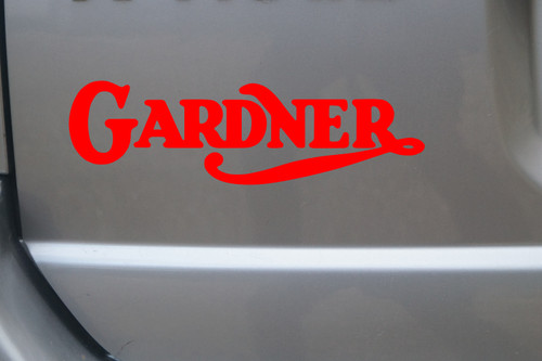 Gardner logo decal - ,