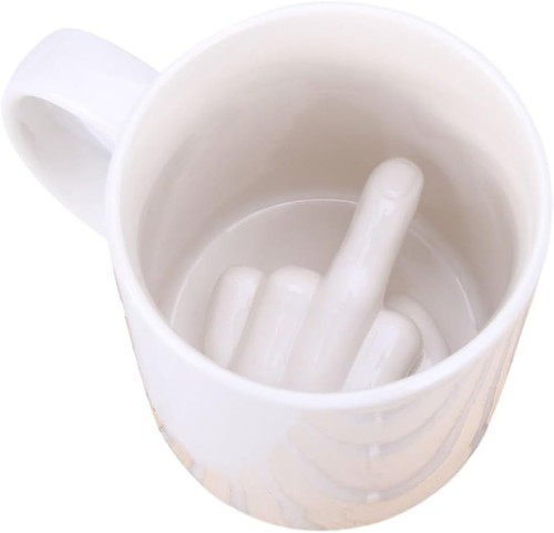Middle finger mug funny - middle, gift