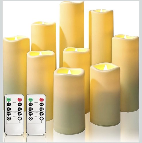 9pcs led flameless - ,