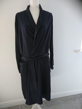 M&S 100% COTTON NAVY DITSY