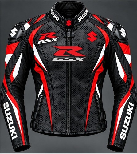 Gsxr motorcycle leather jacket - leather,