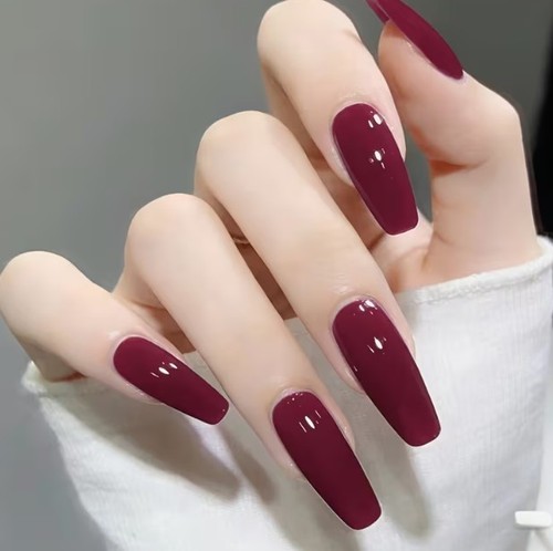 24x false nails grape - 24x, purple