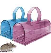 2PCS Mouse Traps Humane Live Catchers, Mice Rodent Pest Control No Kill Reusable