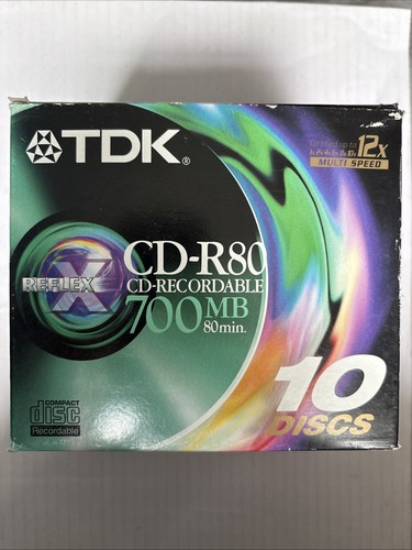 10x tdk reflex - tdk, 700mb