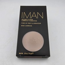 IMAN Second to None Luminous Foundation Wet/Dry Powder EARTH 4 (.35oz) NIB