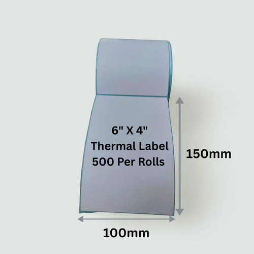 Thermal label 100x150mm 4x6 - label,