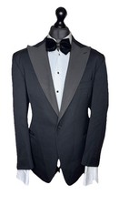 HACKETT LONDON LUXURY DESIGNER TUXED WOOL JACKET ALL WOOL 44R