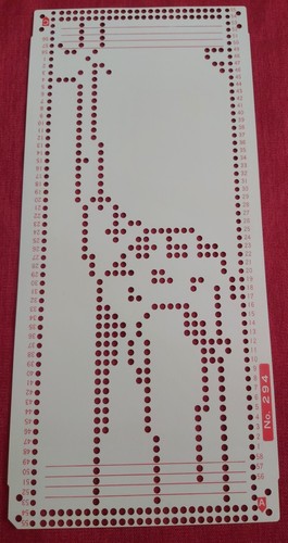 Punchcard from the - a,