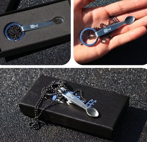 Silver mini spoon bottle - silver,